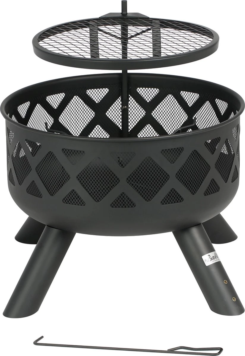 Bali Outdoors BBQ Vuurgrill -Vuurschaal - 61.8cm - Tuinhaard - Houtskool BBQ Grill