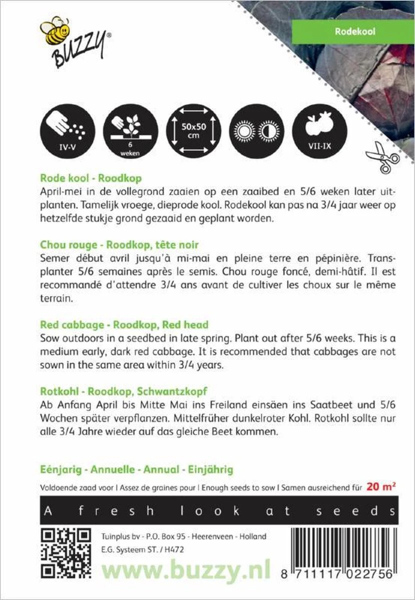 Buzzy® Rode Kool Roodkop - Afbeelding 3