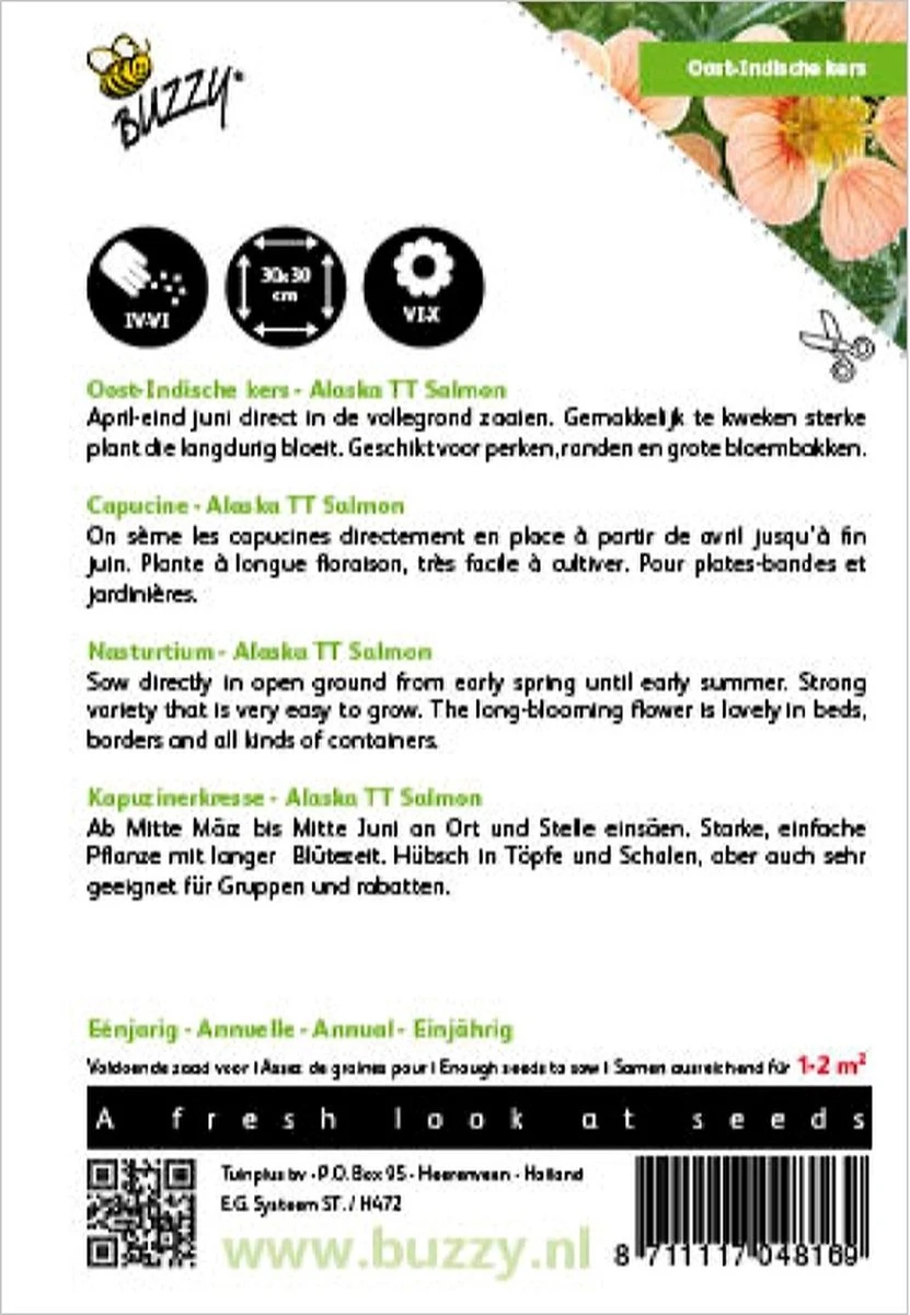 Buzzy® Oost-Indische Kers - Alaska Salmon - Afbeelding 3