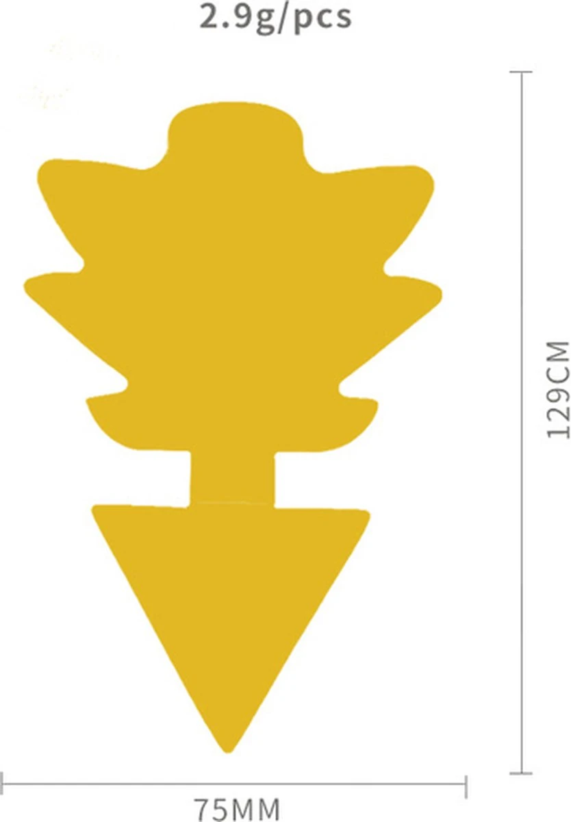 Merkloos Rouwvliegjes Bestrijden - Fruitvliegjes Vanger - Varenrouwmug Bestrijden - Vliegenvanger - Plak Klavertjes Tegen Rouwvliegen - Vangplaten - 12 Stuks - Afbeelding 5