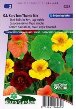 Sluis Garden - Oost-Indische Kers Tom Thumb Mix, Lage Enkelbloemig