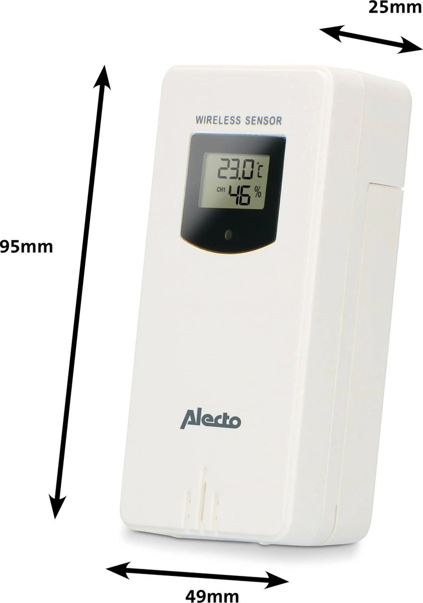 Alecto WS-1560 - Professioneel Weerstation Met Draadloze Buitensensor - Bamboe - Afbeelding 12