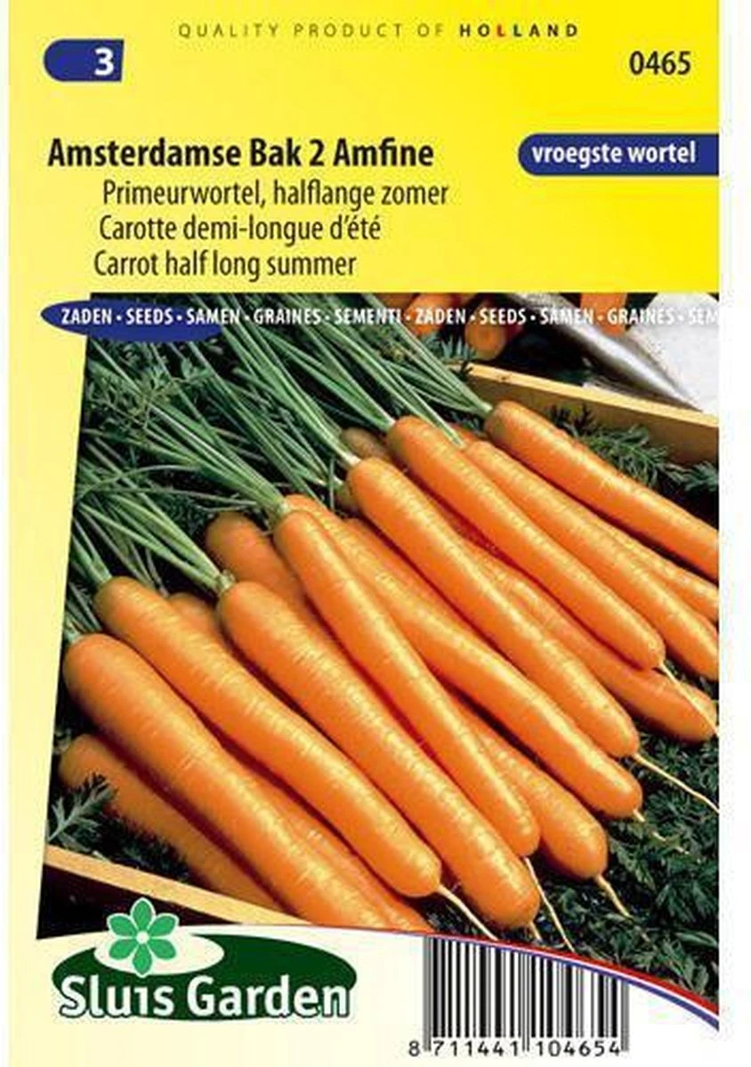 Sluis Garden - Wortel Amsterdamse Bak 2 Amfine