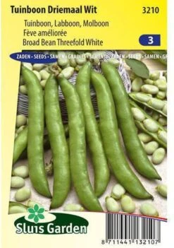 Sluis Garden - Tuinboon Driemaal Wit - 90 Gram - 3210