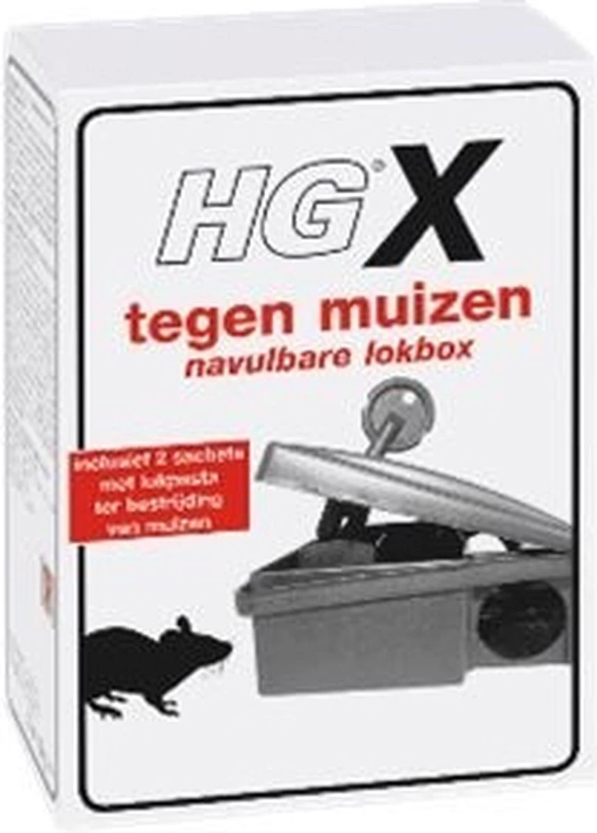 HGX Tegen Muizen Navulbare Lokbox - NL-0018191-0000 - 2 Stuks - Inclusief Lokpasta - Onbeperkt Navulbaar - Veilig - Afbeelding 5
