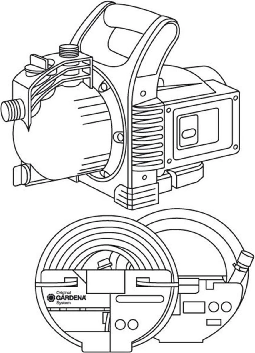 GARDENA - Classic Besproeiingspomp 3000/4 Compleet - Waterpomp - Incl. 3.5 M Aanzuigslang En 20 M Slang - Afbeelding 7