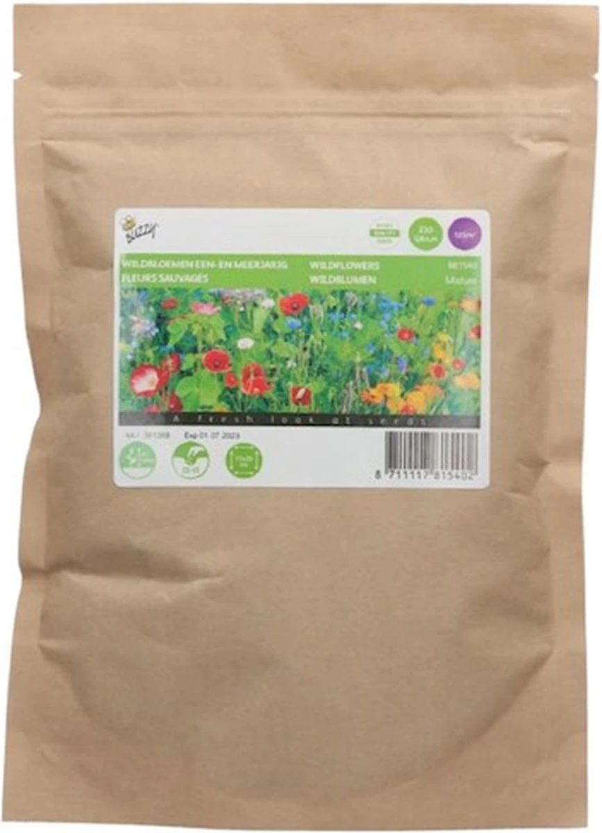 Buzzy Gemengde Wilde Bloemen Zaden Voor Zeker 125m2 - Afbeelding 2