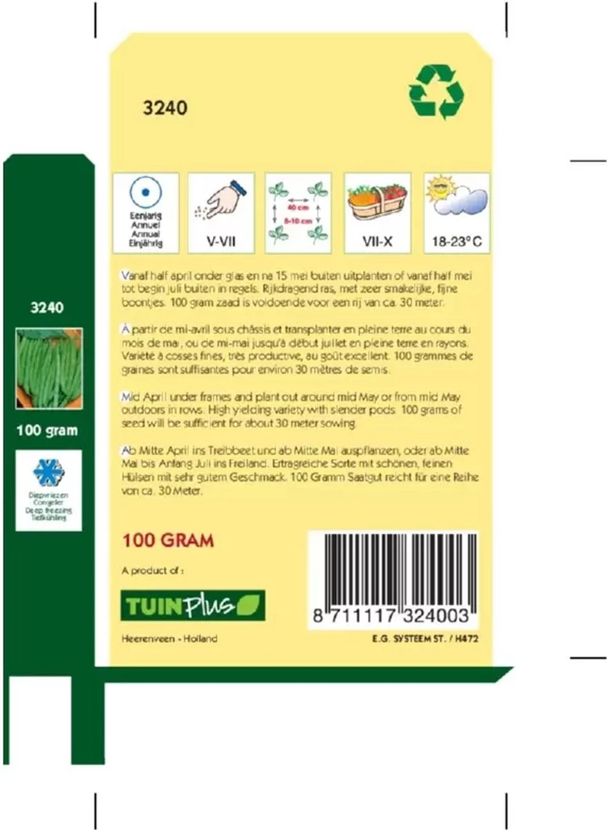 Hortitops Zaden - Chinese Boontjes Miracle - Afbeelding 2