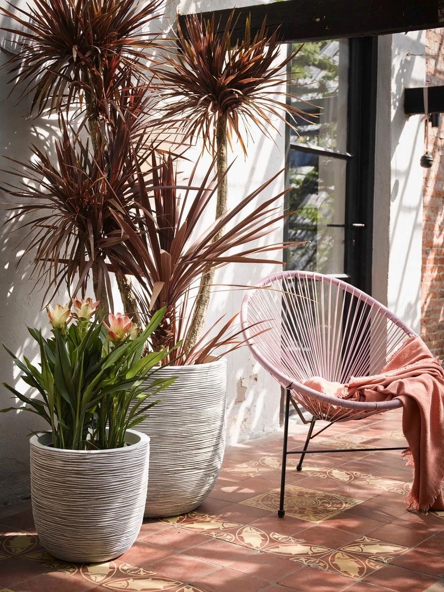 Capi Europe - Bloempot Bol Rib NL - 35x34 - Ivoor - Voor Binnen En Buiten - KOFI932 - Afbeelding 6