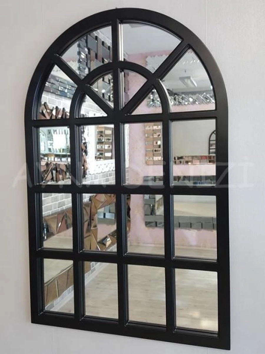 Tuinspiegel Gotische Buitenspiegel, Kerkraam, Tuin Spiegel Met Frame, Wandspiegel 60 X 46cm, Per Stuk Geleverd - Afbeelding 12