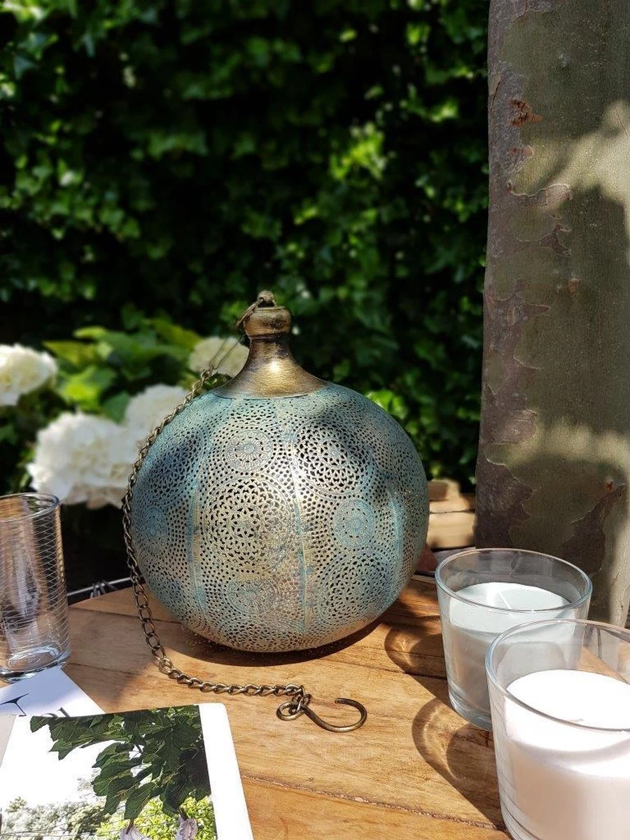 Luxform Marokkaanse Lantaarn Tiznit - Tafel- En Hanglamp - Met Timerfunctie - Batterij - Afbeelding 4