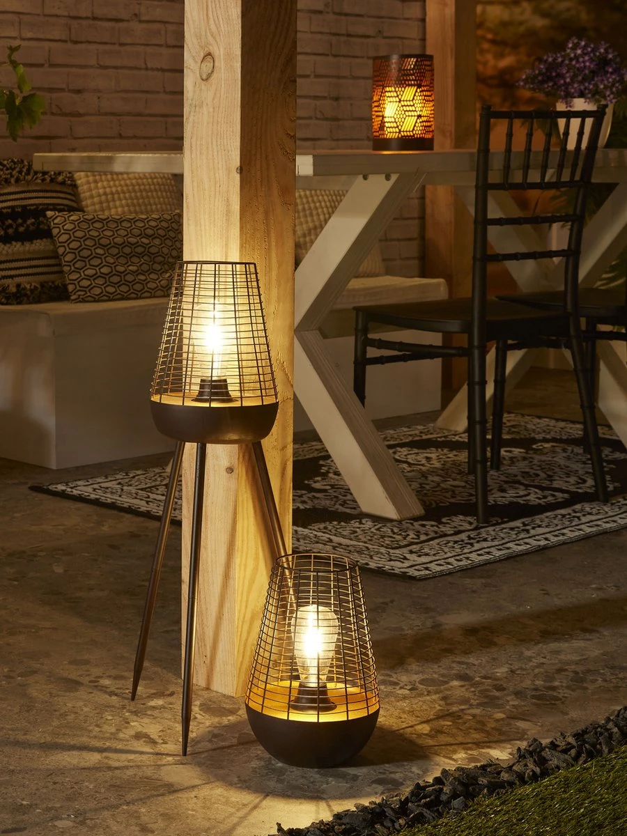 Luxform Chelsea - Tuin Tafellamp - Oplaadbare USB LED Lamp - Koper - Afbeelding 4