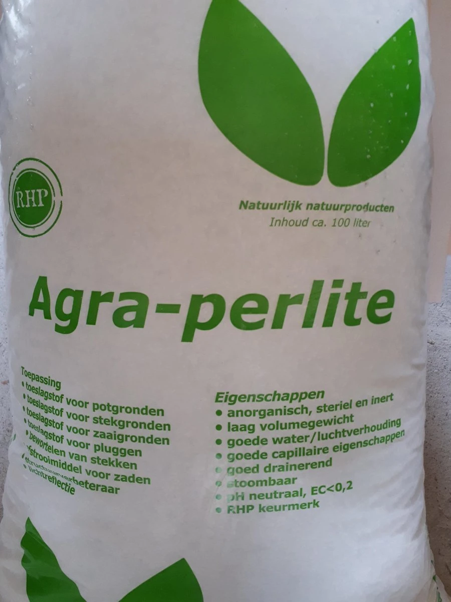 Perlite (perliet) 100 Liter (grof) Agra - Afbeelding 3