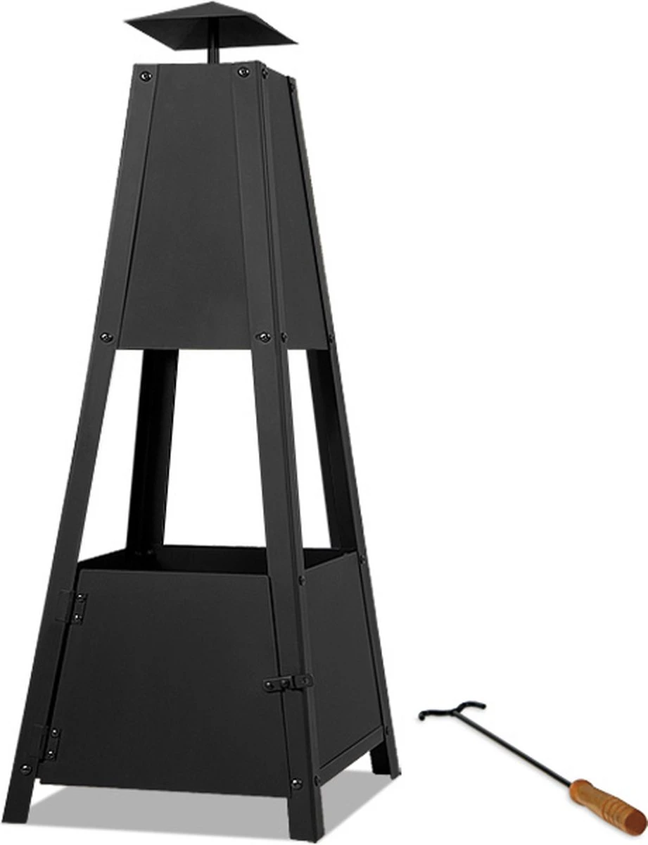 Gardebruk Pyramide Buitenhaard - 100 Cm - Zwart - Afbeelding 10