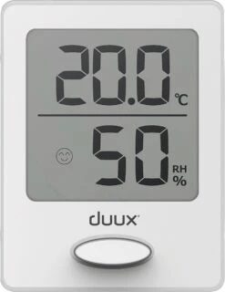 Duux Sense Thermometer + Hygrometer Binnen - Inclusief Batterij - Magnetisch