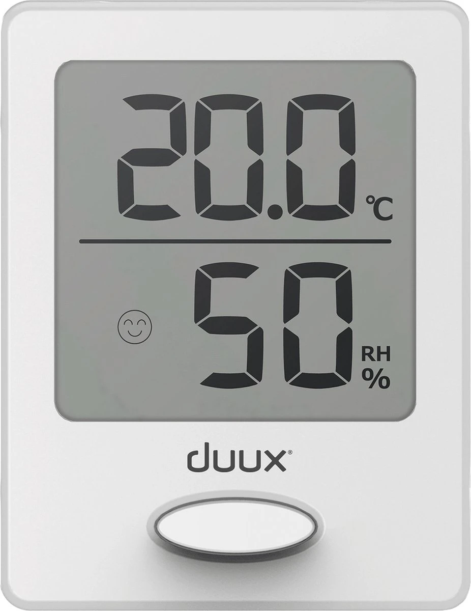 Duux Sense Thermometer + Hygrometer Binnen - Inclusief Batterij - Magnetisch