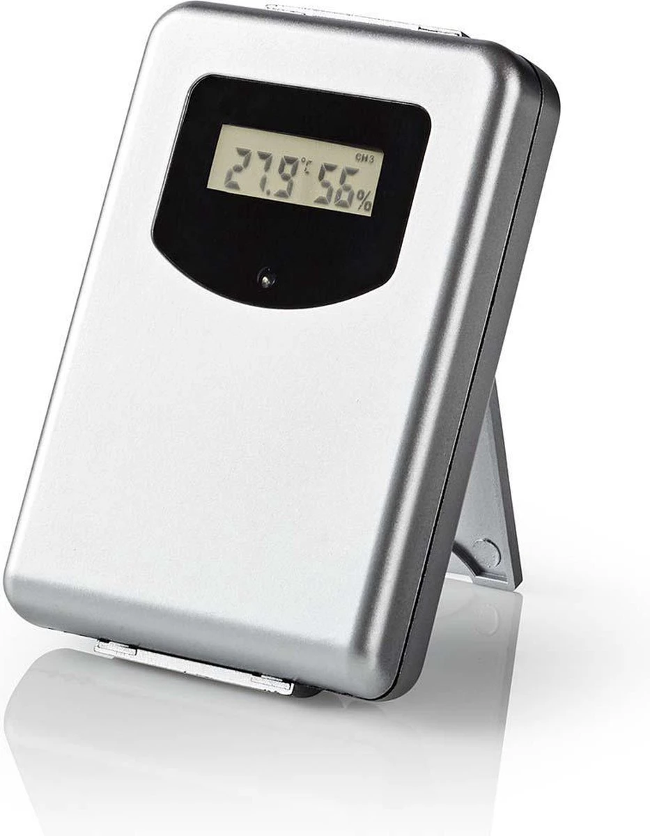 Nedis Weerstation - Binnen & Buiten - Inclusief Draadloze Weersensor - Weersvoorspelling - Barometer - Tijdweergave - Verlicht LCD-Scherm - Wekkerfunctie - Afbeelding 7