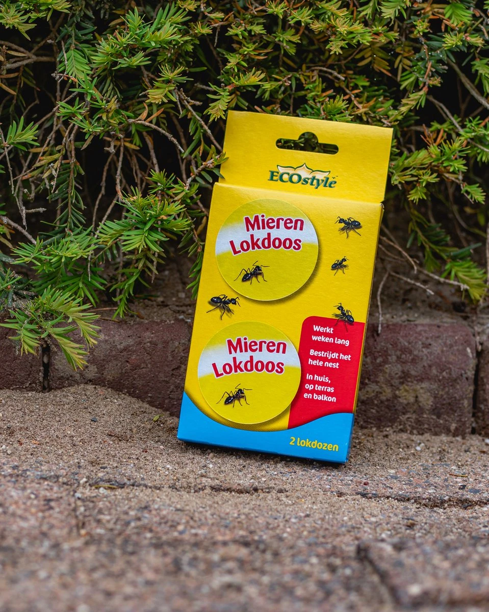 ECOstyle MierenLokdoos - Mierenpoeder Voor Binnen En Buiten - Werkt Enkele Weken - Bestrijd Mieren Op E Wijze - 2 Stuks - Afbeelding 7