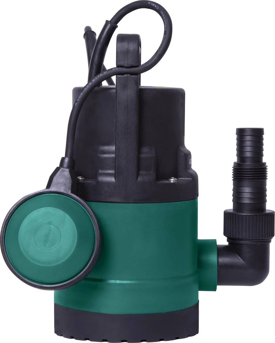 VONROC Dompelpomp/Waterpomp 300W - 6500l/h - Voor Schoon En Licht Vervuild Water - Met Vlotter - Afbeelding 2