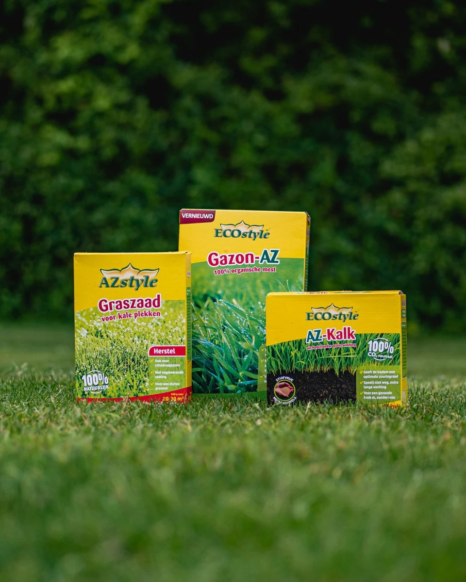 ECOstyle Graszaad Herstel Snelkiemend Gazon Gras – Herstelt Kale Plekken – Vogelwerende Coating – Geschikt Voor Zon- En Schaduw Gazons - Snelle Kieming – 80 - 120M² – 2 KG - Afbeelding 5