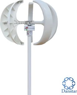 Danstar® Windmolen Met Vestigingspaal - Omvormer Inbegrepen - Stroomgenerator - Windturbine - Generator - Windmolen Generator - Windturbine Bouwpakket - Laadregelaar