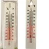 ESTARK® Thermometer - Buitenthermometer - Binnenthermometer - Metalen Binnen Buiten Thermometer - Wit - Thermometer Voor Aan Muur Gevel - Kwik - Draadloos - Min/Max - Muurthermometer - Kozijnthermometer - Temperatuurmeter - Thermometer Wit