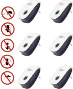 6-pack Recalma Ultrasone Ongedierte Bestrijder - Pest Reject - Ultrasone Verjagers - Ongedierte Verjager - Anti Insecten - Anti Muizen - Pest Repellent - Muizenverjager