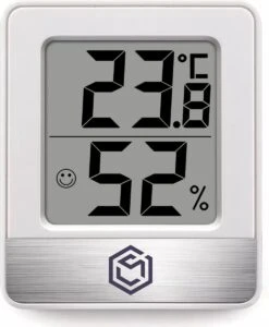 Ease Electronicz Hygrometer - Luchtvochtigheidsmeter - Digitaal Weerstation - Vochtigheidsmeter - Thermometer Voor Binnen - Inclusief Batterij